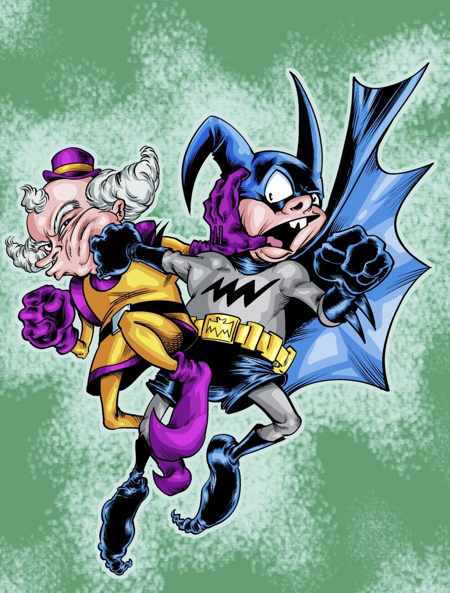 Hurtyxx's tweet photo. @clovxmoon Estos dos, aunque bat-mite, es más adorable que mr mxyzptlk https://t.co/3sZkzxezCN