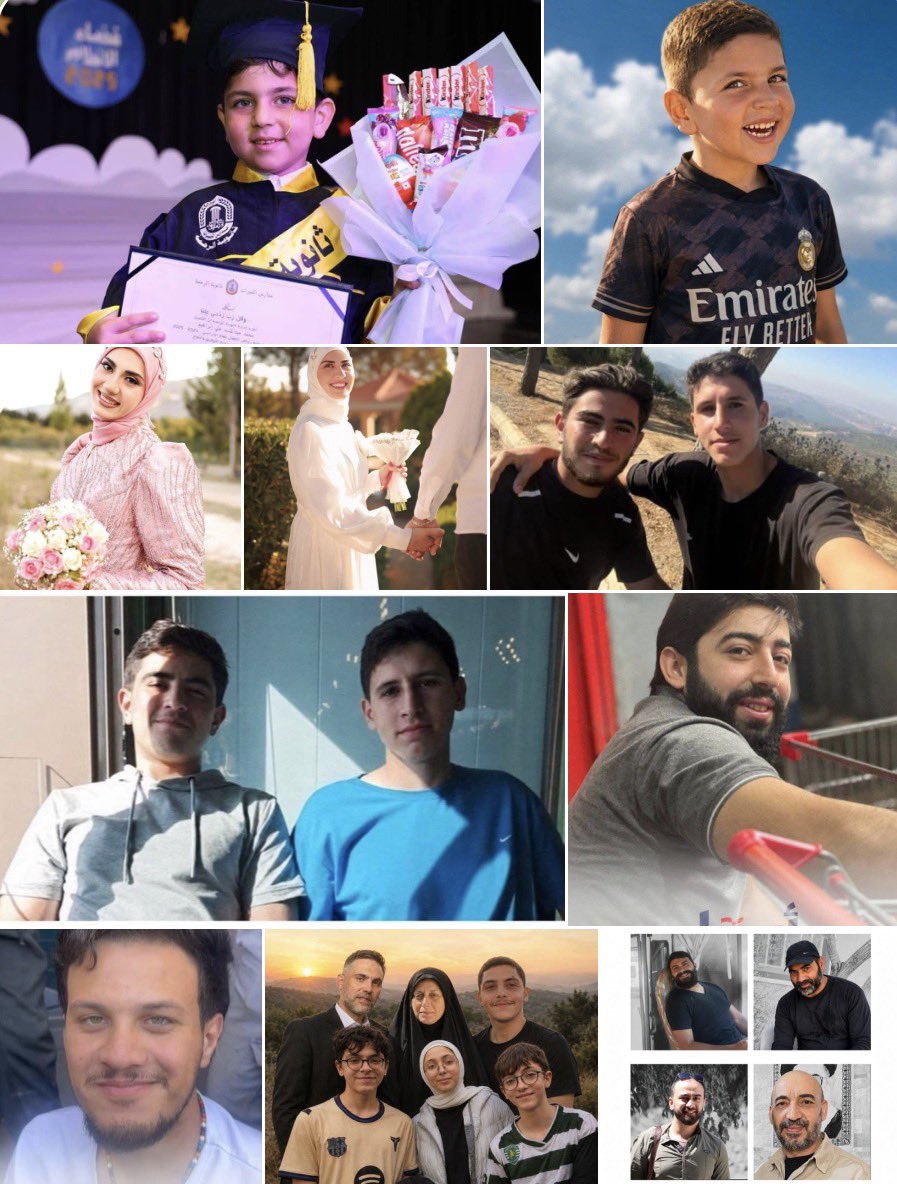 AmjadD_Undertkr's tweet photo. Do you know what all these beautiful and innocent souls have in common? The illegitimate, shaytanic and God-forsaken virus called 'Israel' murdered them in its ongoing monstrous aggressions against Lebanon 🇱🇧🤬 https://t.co/DXoBDHPHCT