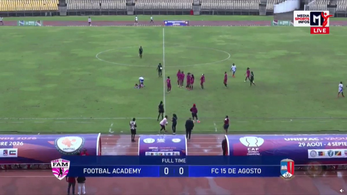 MundialesyCopas's tweet photo. #CAFWCL #CAFWCL2026 #UNIFFAC

🇨🇬AC Colombe 0-7 Lekié FF🇨🇲
🇨🇩FA Msichana 0-0 FC 15 de Agosto🇬🇶

@JWsports1 @africawomenfoot @fervoraNG
@AfricaWomenGame https://t.co/O9nN1Kagbh