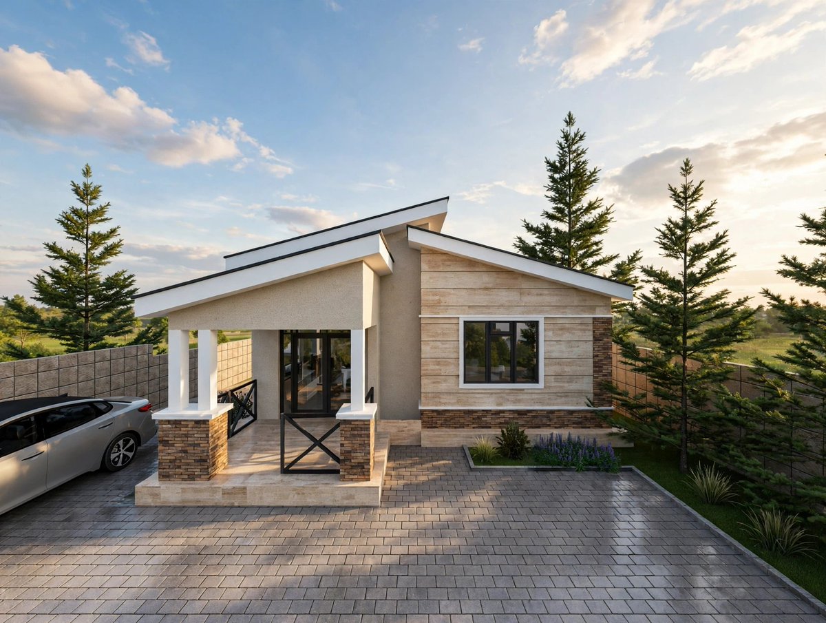 akwaise's tweet photo. Project Workflow' 
Simple Bangalow two Bedroom modern House with double  skillion roof,
Location: Mukono.

 RT for me my next client could be on your TL🙏🏼 https://t.co/pWD0lQr8Wc