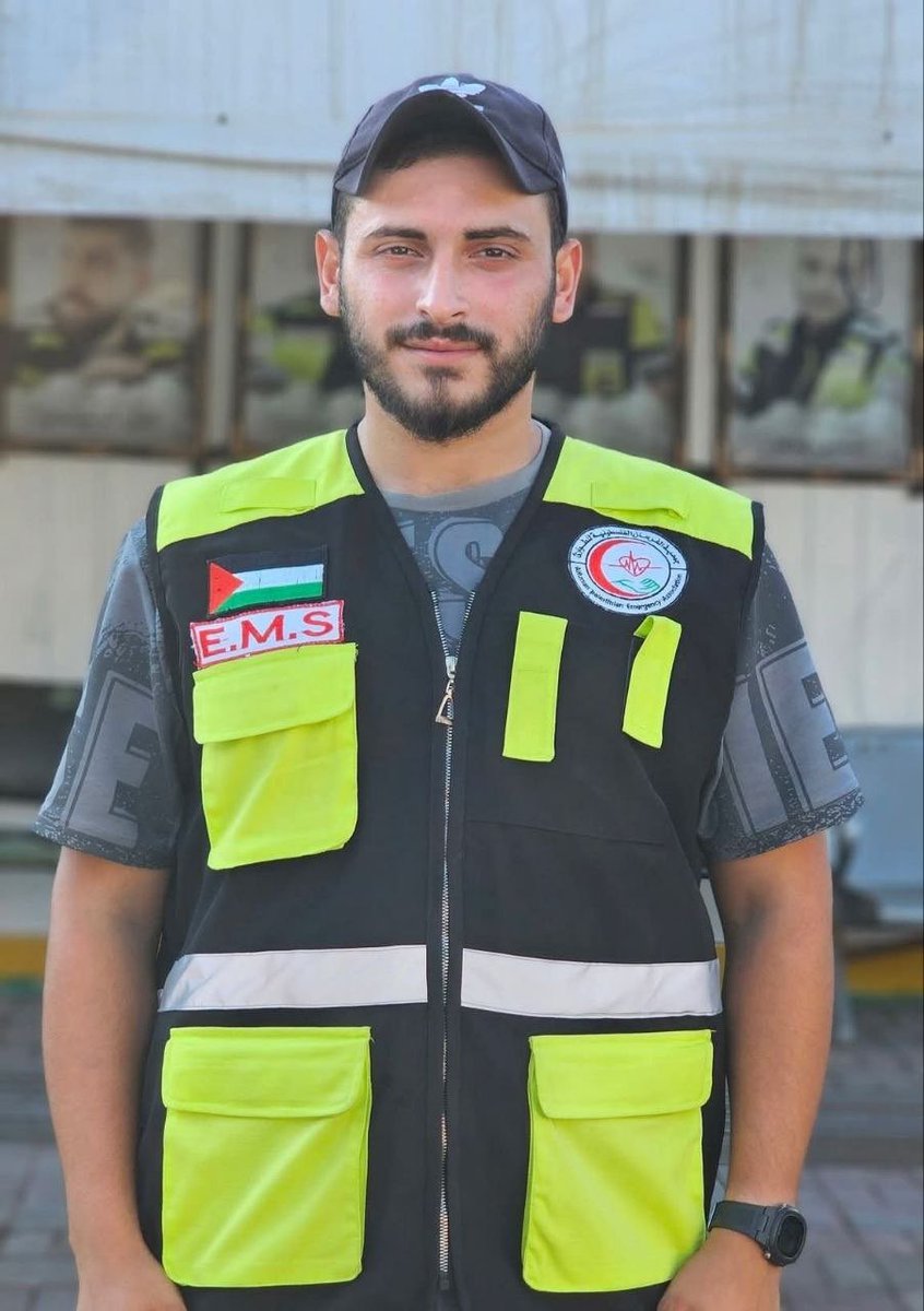 QudsNen's tweet photo. Palestinian Civil Defence first responder Yousef Salim succumbed to wounds he sustained in an Israeli strike today in the north of the Gaza Strip. https://t.co/iZ7wgtwo2W