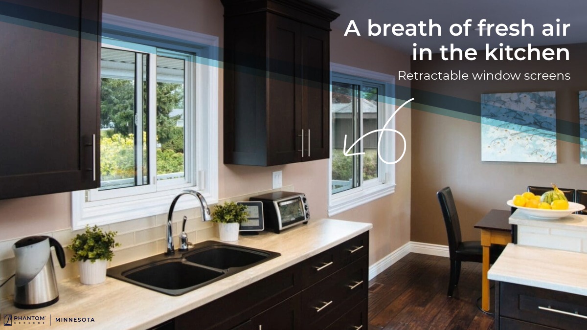 MNScreens's tweet photo. 🌬️ When you’re cooking, it’s easy breez-y to let fresh air in with retractable window screens from Phantom Screens.

Shop this product: https://t.co/jwW4XjVCe1

#minnesota #phantomscreens #kitchendesign #windowscreens #interiordesign https://t.co/3uda73hwBc