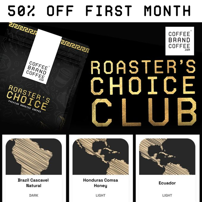 CoffeeBrandCo's tweet photo. Hey - want to try EXCLUSIVE coffees that aren't for sale anywhere else on the site??

Every month we deliver unique new flavors from around the world to members of our Roaster's Choice Club.

Our Coffee Club takes you across the globe, featuring coffees from the Central Americas to East Africa, and Papua New Guinea to name a few.

Take 50% OFF your first month on us, why not give it a try?