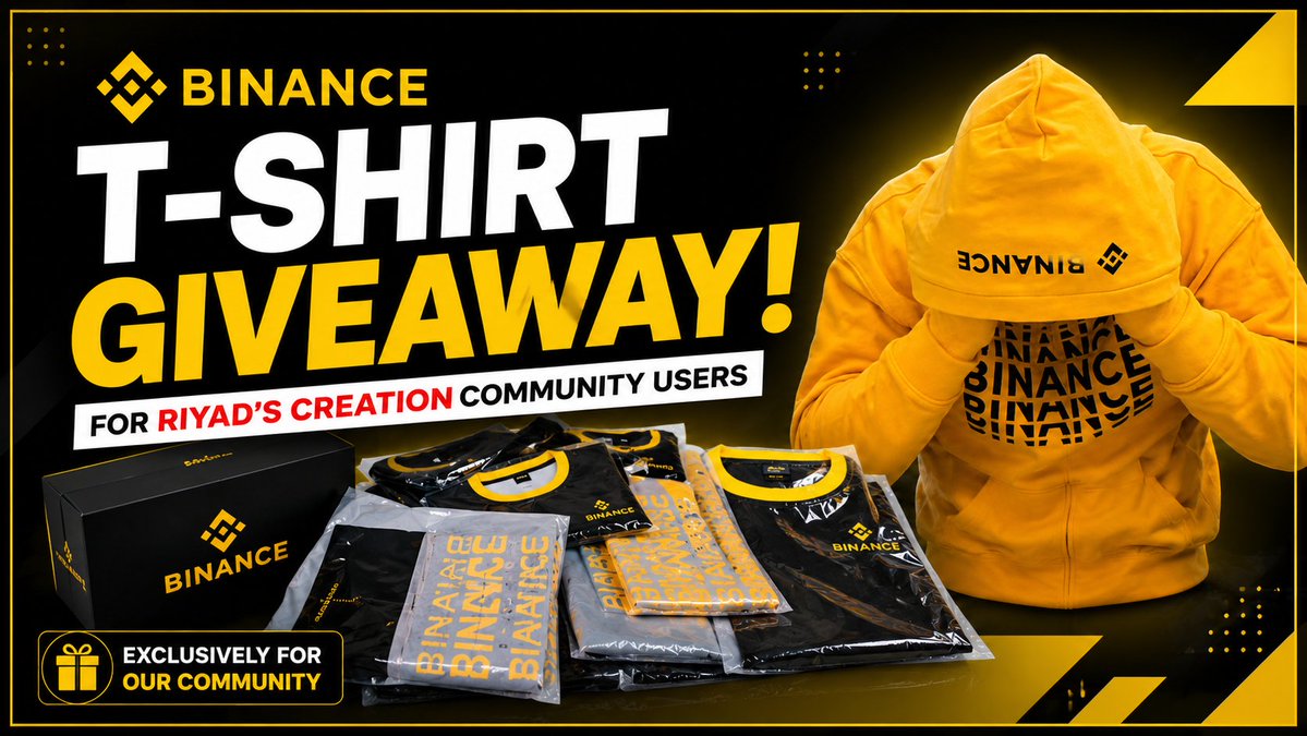 riyadrafi50's tweet photo. 🎁 BINANCE T-SHIRT GIVEAWAY

I’m excited to announce a special Binance T-Shirt Giveaway exclusively for the Riyad’s Creation Community!

A total of 14 Binance T-Shirts will be given away in 3 categories:

1️⃣ X Post 4 Winners
To participate:
• Like this post
• Repost it
• Leave a meaningful comment

2️⃣ YouTube 2 Winners
Watch the video and leave a meaningful comment to participate:
https://t.co/y7TLcc0gql

3️⃣ Trading 8 Winners
Use my Binance Referral Code and complete the required trading volume:

• New Users: $300K Trading Volume
• Existing Users: $400K Trading Volume

Binance Referral Code: 43314035

The giveaway starts NOW!
Start participating and grab your chance to win a Binance T-Shirt!

Good luck to everyone! 🖤💛

#Binance #BinanceGiveaway #RiyadsCreation #Crypto #Web3
