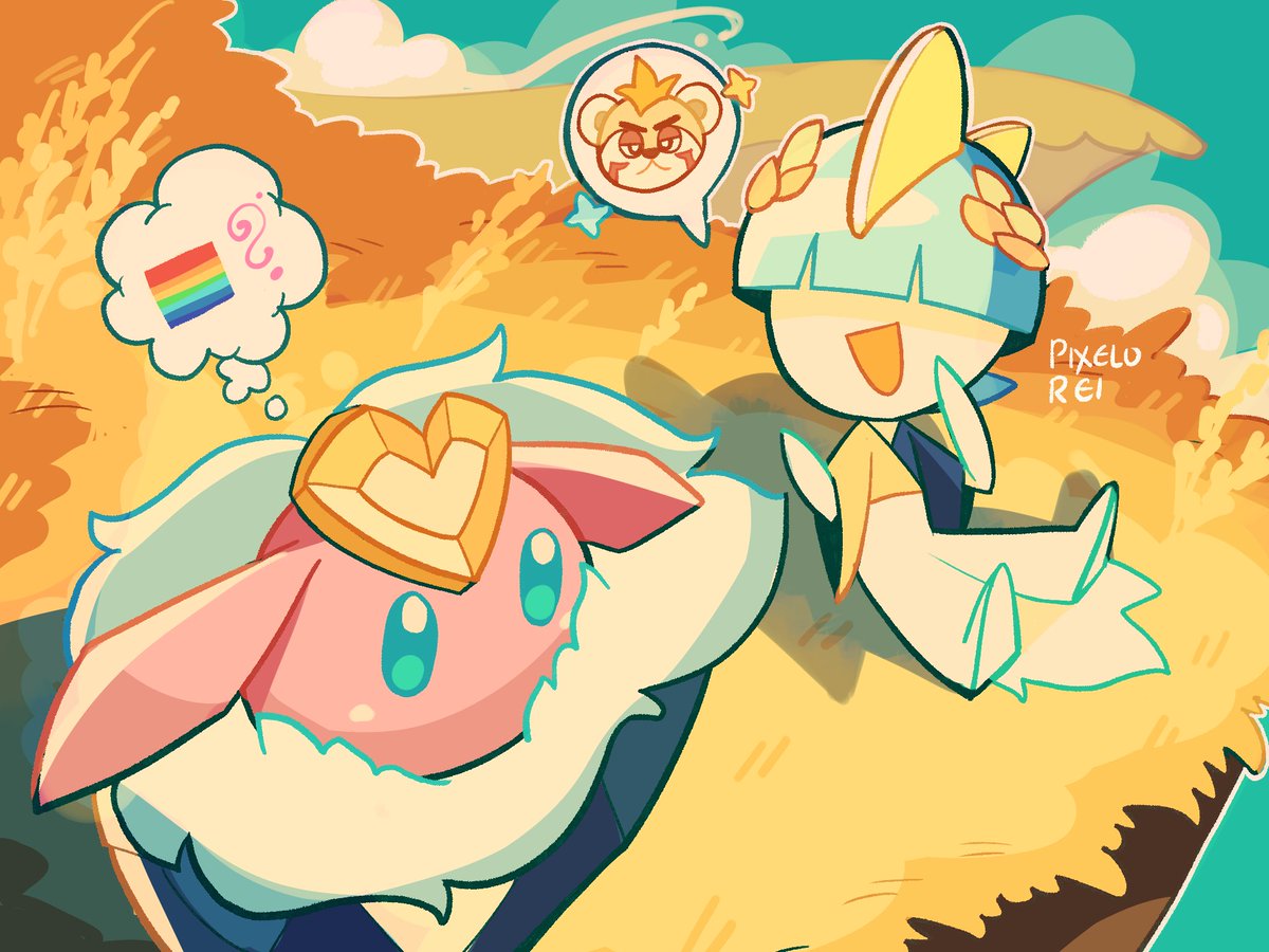 pixelorei's tweet photo. Ralts!Phainon and Carbink!Cyrene in Aedes Elysiae / Britain! 🩷💜💙

#honkaistarrail #pokemon https://t.co/OrnmfJHI6C