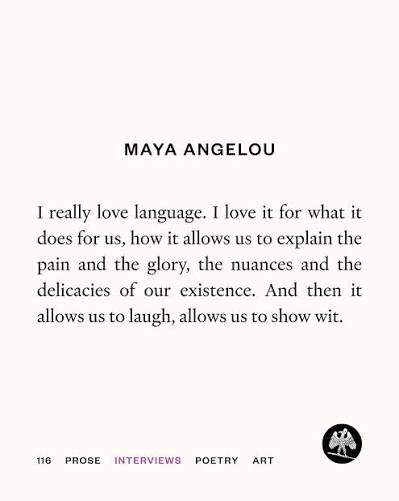 nadiabrown's tweet photo. #mayaangelou #language https://t.co/zZBxuFz5tH