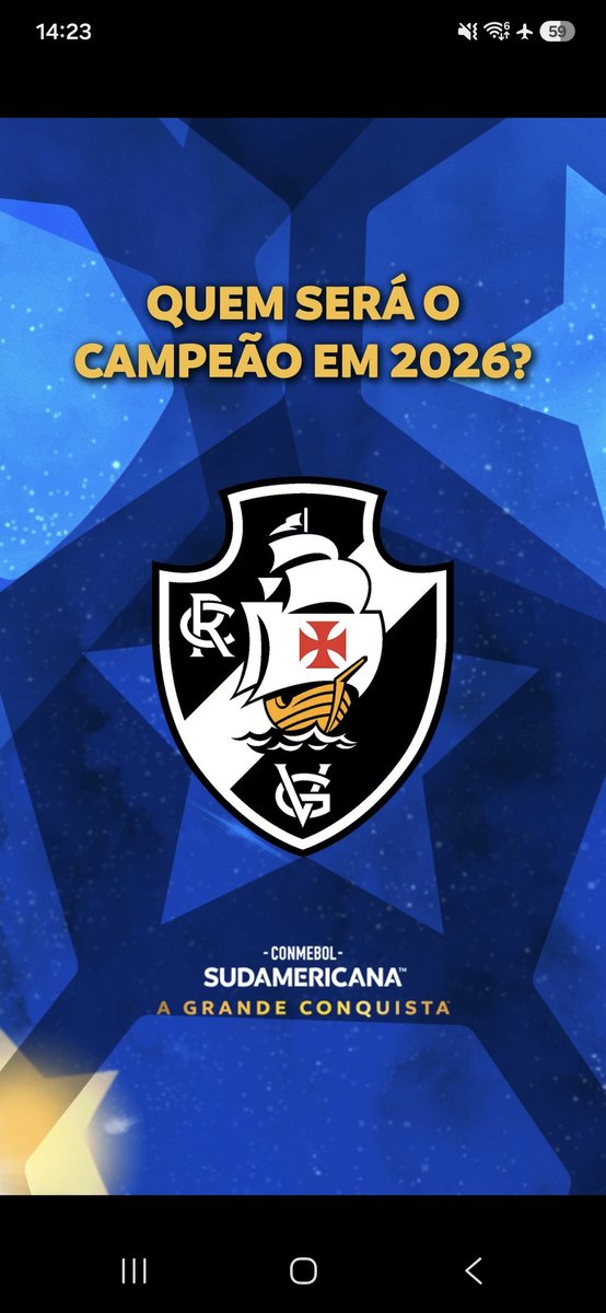 Xavyer_10's tweet photo. @SudamericanaBR Já pode encerrar https://t.co/badr02M9LQ