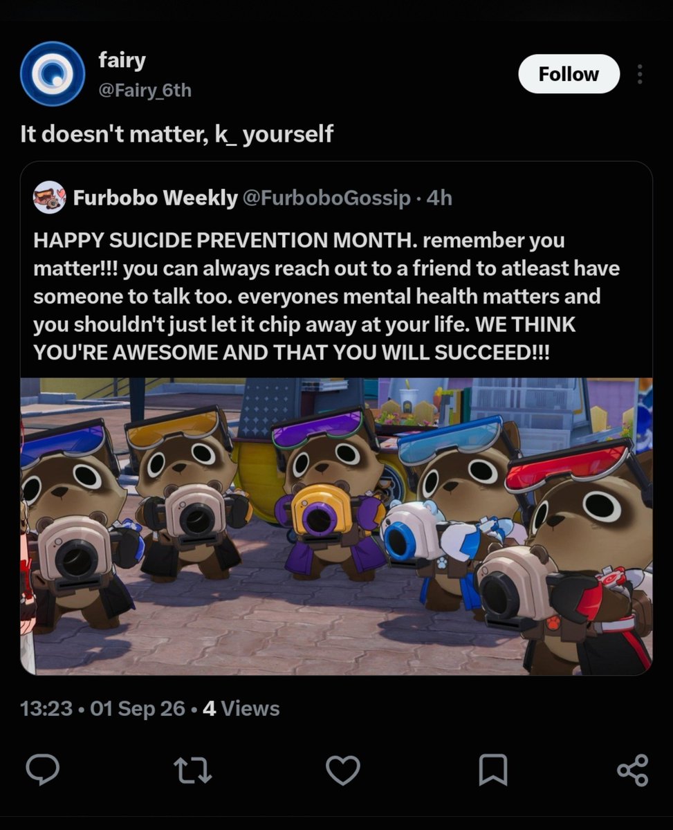 FurboboGossip's tweet photo. yea no you're a genuine loser and have something wrong in your head https://t.co/KUJe4GTDYX