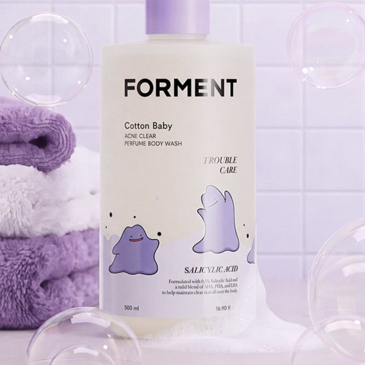 Dexerto's tweet photo. Pokémon has launched squishy Ditto jelly soap and body wash in South Korea with beauty brand Forment https://t.co/YEa8KMaDoE