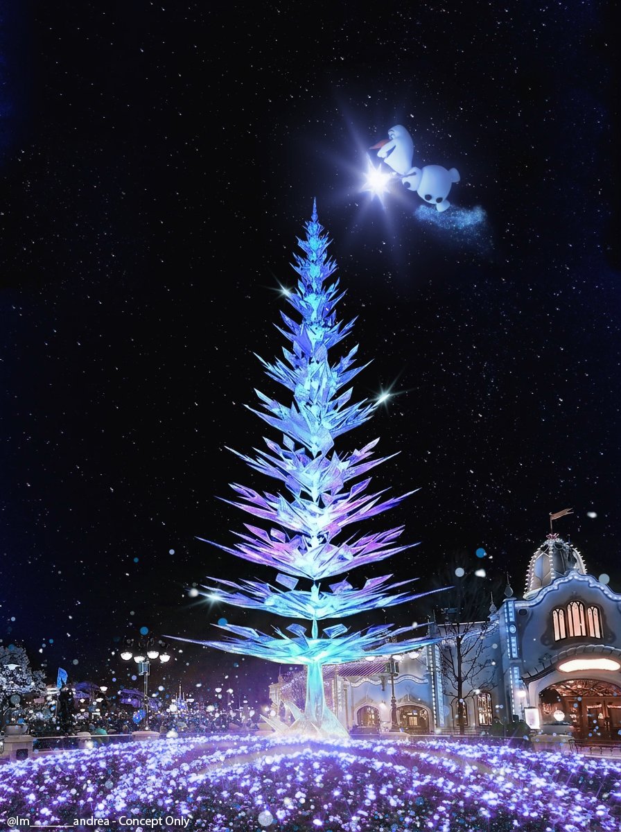 Im_______andrea's tweet photo. ❄️ It's time for new traditions! ❄️
Curious to see the new Frozen Christmas decorations at Disney Adventure World? I love the idea of recreating the famous ice tree. Imagine seeing it at the beginning of Adventure Way. 🎄

#DisneyAdventureWorld
#DisneylandParis https://t.co/P2b99tJzVt