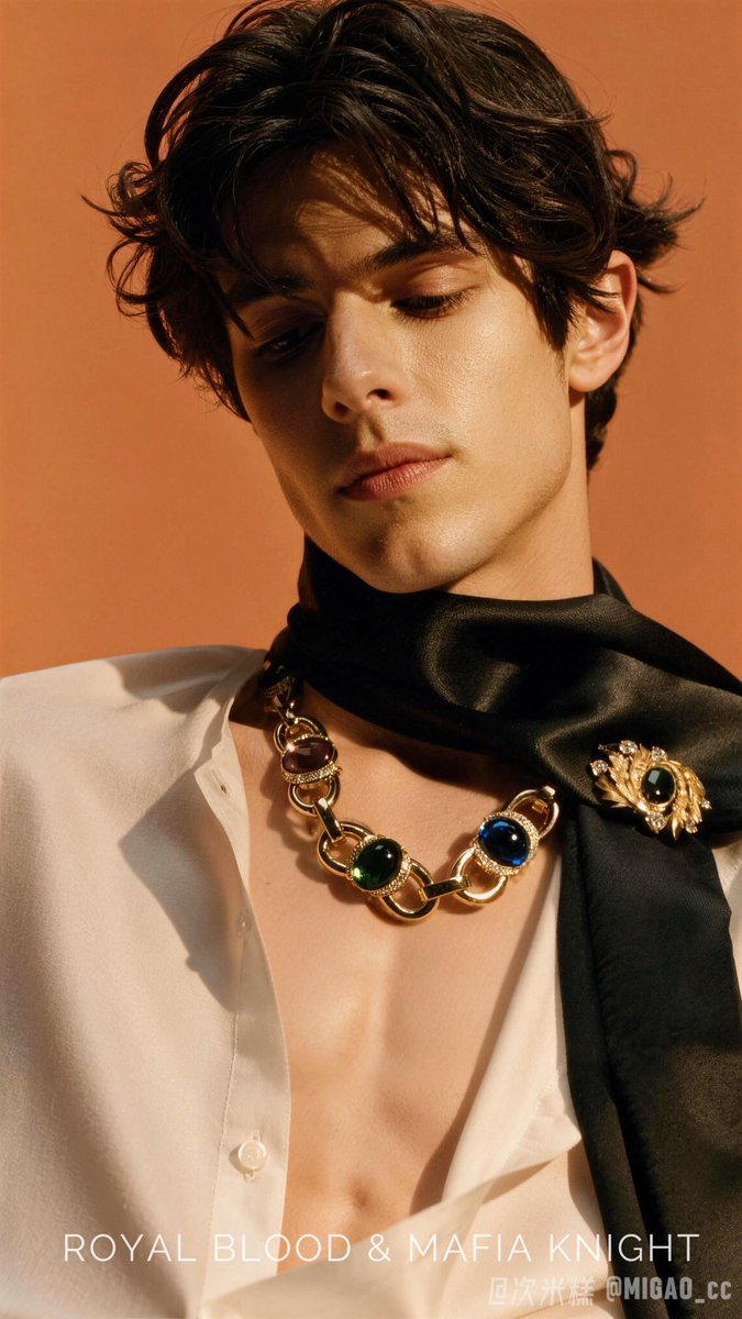 MiGao_cc's tweet photo. What Prince Caleb wears occasionally，Dressing like this for dates ，with arian
#royalbloodmafiaknight #calebwhitmore #arianconti 
#bl #Ai短剧 https://t.co/1xK2lUZGz9
