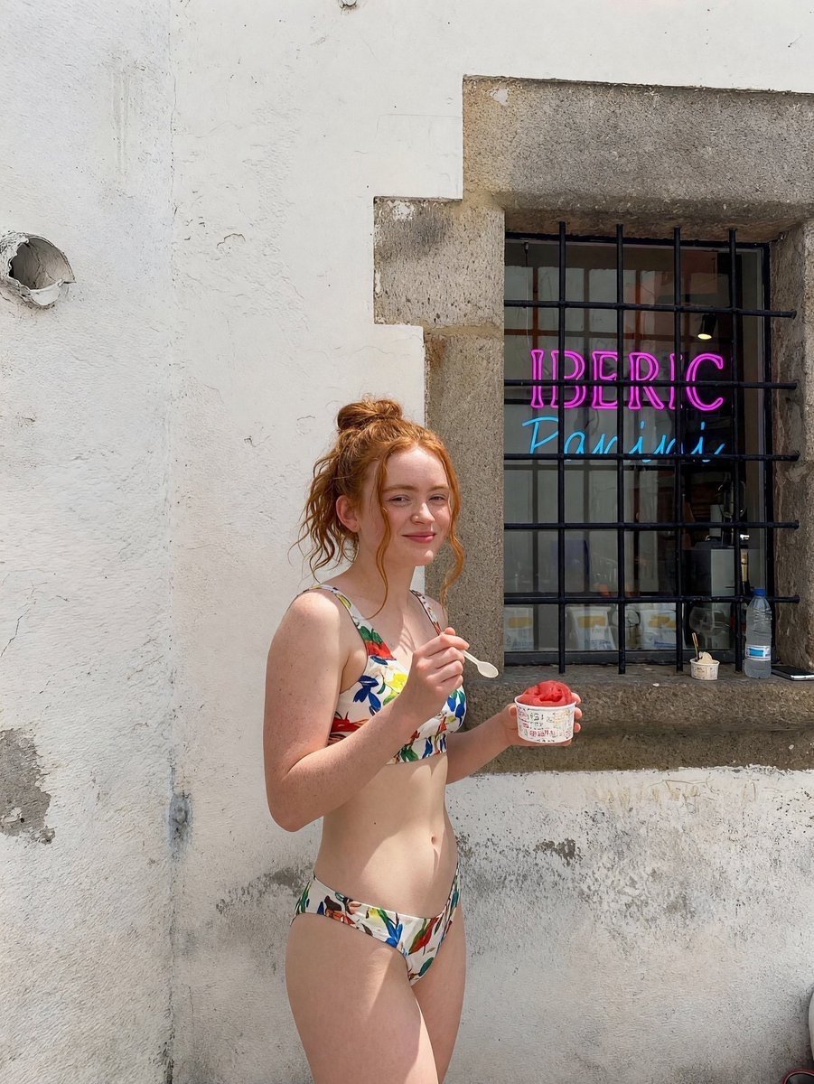 ModelAuraa's tweet photo. Sadie Sink really said “I woke up like this” and left the rest of us unemployed. 😂🔥❤️ https://t.co/NewCUnAeMB