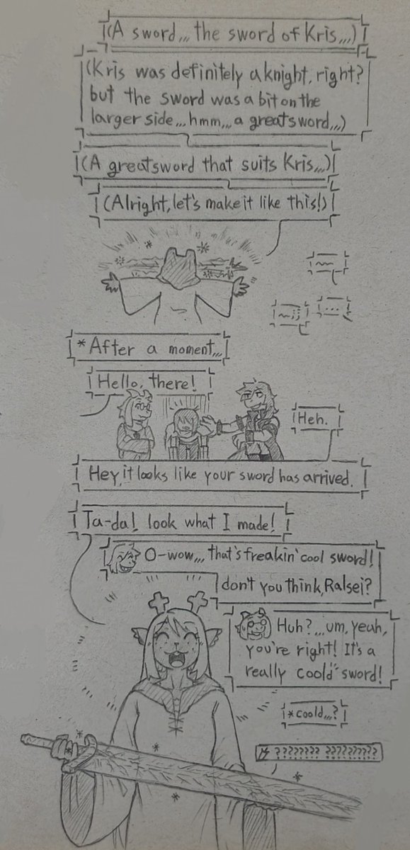 QHqJYPmhNXn765b's tweet photo. #deltarune #kriselle

* deltA RING...
* ooh-ELDEN rune... https://t.co/9ZGxVau42u