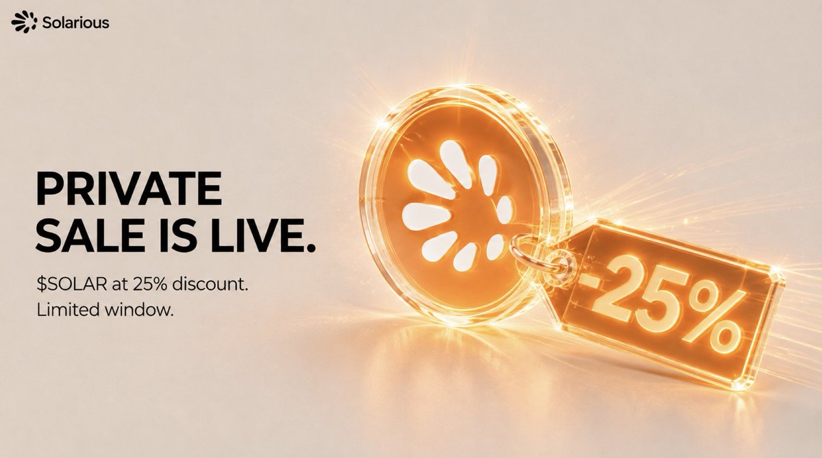 solarious_us's tweet photo. Private Investor Sale is live.

solana:2F61cCNUqFWggiDqKosT8q1iS9jQ71ZsWXbesU9Ppump tokens at a 25% discount. Limited window.

The airdrop went to CryptoCat players. This is the chance for everyone else.

https://t.co/VCJ5EMGd2K ⚡ https://t.co/hp1HvKj0bW