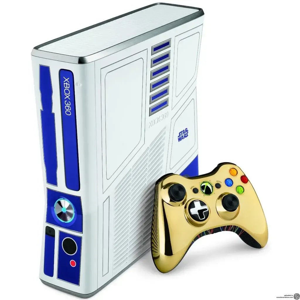 consolevariant's tweet photo. Did you know this little easteregg on the Star Wars Xbox 360?  The person who designed this console should have gotten a raise! https://t.co/YjrMsrC0ui