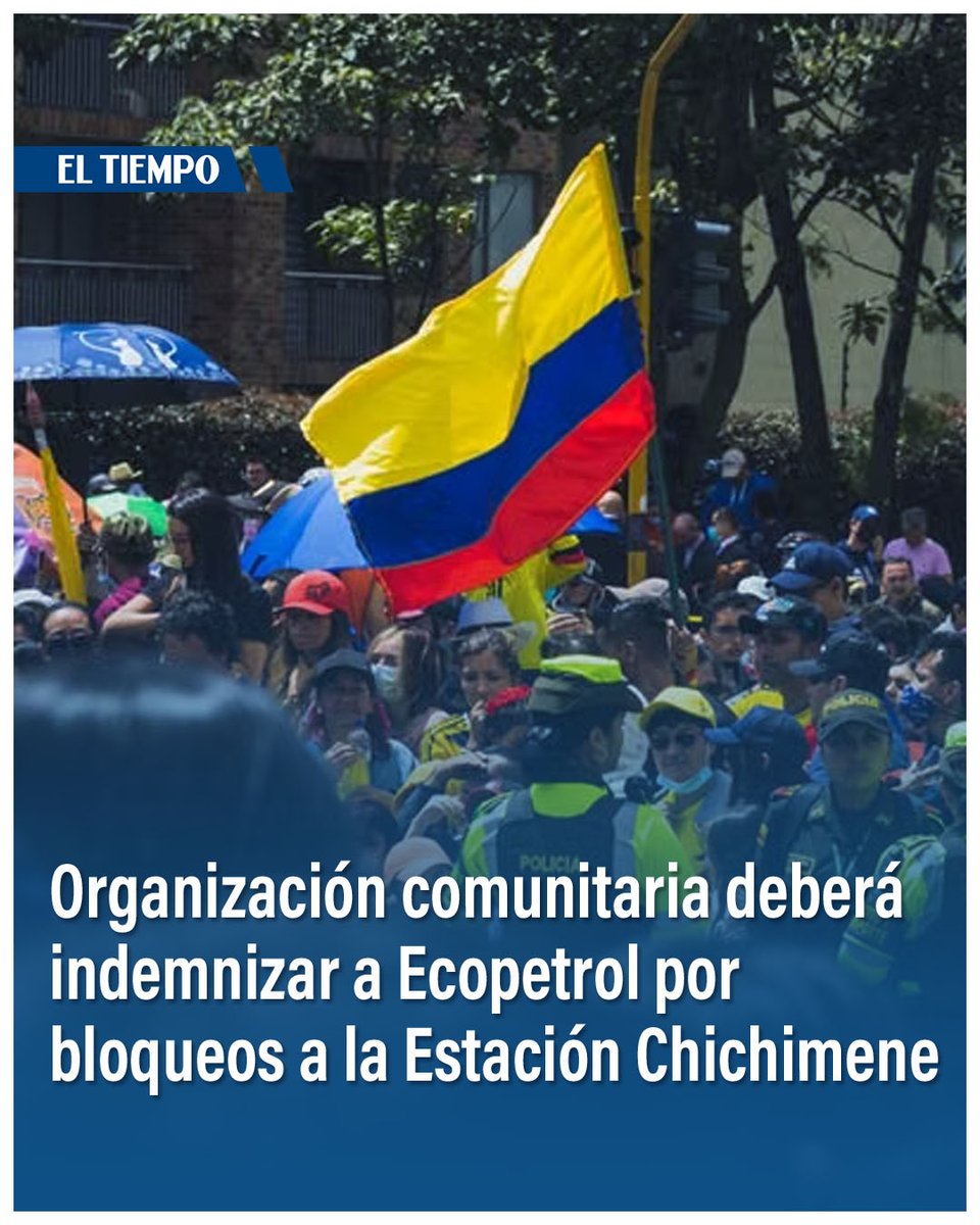 ELTIEMPO's tweet photo. ⚖️ | El Consejo de Estado declaró patrimonialmente responsables a una organización comunitaria y a su expresidenta por los perjuicios ocasionados a Ecopetrol durante una serie de bloqueos a la Estación Chichimene, en Acacías, Meta. La decisión revocó un fallo del Tribunal Administrativo del Meta que había negado las pretensiones de la petrolera y fijó límites al derecho a la protesta.

🏛️Los hechos se remontan a 2017, cuando integrantes de las veredas La Esmeralda y San Isidro de Chichimene protestaron para reclamar asignación de cupos laborales. 

Conozca los detalles en: https://t.co/65u5HJAqKL