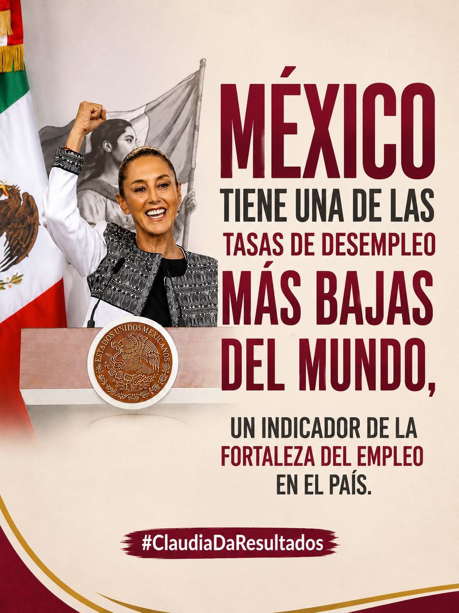 sigridmocca's tweet photo. ¡México sigue avanzando! 🇲🇽✨ 

La pobreza laboral alcanza su nivel más bajo desde 2005, reflejo de un gobierno que pone el bienestar de las familias en el centro.

#ClaudiaDaResultados 
#2InformeDeGobierno https://t.co/sTwQqKw1lM