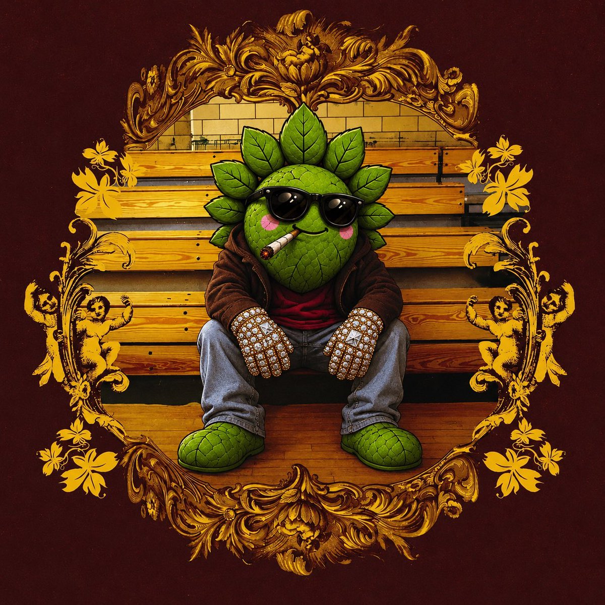 Bigbutterfree's tweet photo. Too early to drop out ladies and gentlemen. $leafy isn’t even a week old and it’s sustainable with a thriving and excited community.  Don’t register late…

#kanyewest #meme #crypto #hiphop https://t.co/djmfRBxkVc