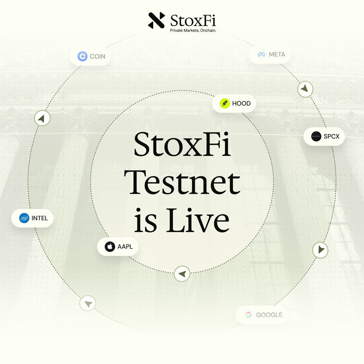 StoxfiToken's tweet photo. $STOX TESTNET IS LIVE 

The next chapter of private markets is officially here.

 Confidential balances
 Private transfers
 FHE-powered settlement
 Tokenized equities

We’re opening the doors for everyone to get hands-on with $STOX and experience confidential finance onchain.

This is only the beginning.

Test it now and see what we’re building.👇
https://t.co/oHVseQ4oI1