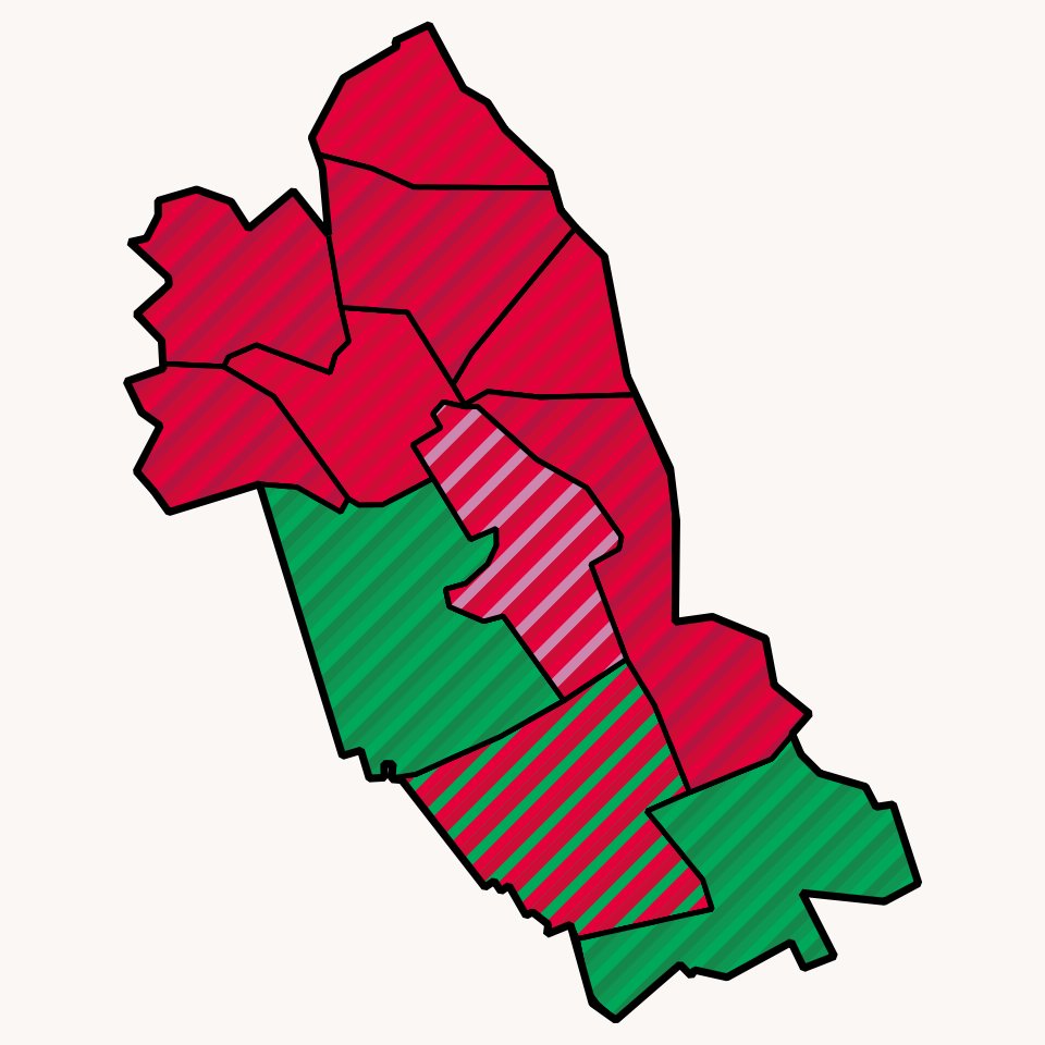 electionmapsuk's tweet photo. 2026 Local Election Results in Holborn &amp; St Pancras [Top Vote Method]:

Vote Share | Seats

🌹 LAB: 38.3% | 22*
🌍 GRN: 29.1% | 7
➡️ RFM: 9.2%
🌳 CON: 8.4%
🔶 LDM: 7.0%
🏘️CPA: 6.0% | 1
🏠 NHP: 1.3%
🙋 Ind: 0.5%

*3 seats in Primrose Hill (42% of electorate within constituency). https://t.co/m3hiWbXkTu