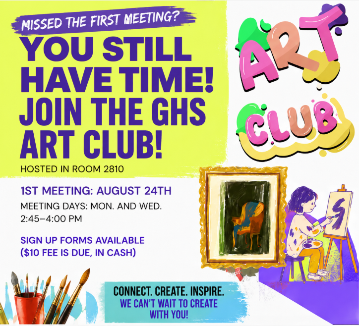 GrovesRebels's tweet photo. 🎨✨ CREATE. CONNECT. INSPIRE.
Calling all creative Rebels! Join the GHS Art Club and turn your ideas into art. 🖌️🎨
#GrovesHighSchool #ArtClub #RebelNation https://t.co/TAVapZ7CZv