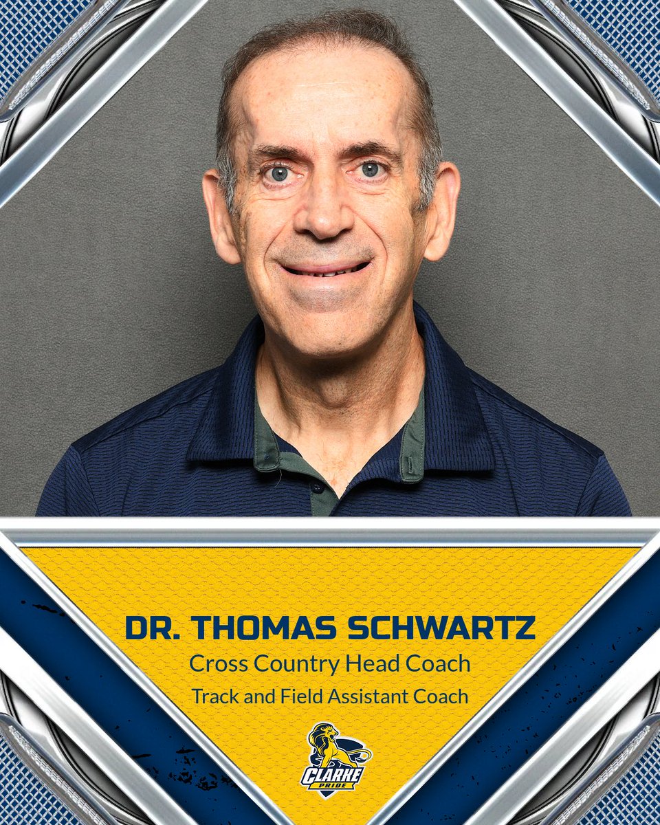 ClarkeAthletics's tweet photo. Dr. Thomas Schwartz pegged as new leader of Pride cross country

#ClarkePride 

Full Story ⬇️ 

https://t.co/rqdEs2eo74 https://t.co/EOnNhI9hQd