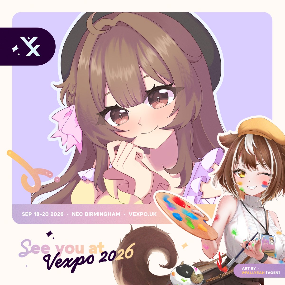 miyumeshiro's tweet photo. Reminder that I'll be tabling at #vexpo2026 this year!! 

I've got a lot of things prepared, I'm looking forward to it so much 💖💖

Expect a catalogue soon-ish hehe https://t.co/XRiQ3WO4AF