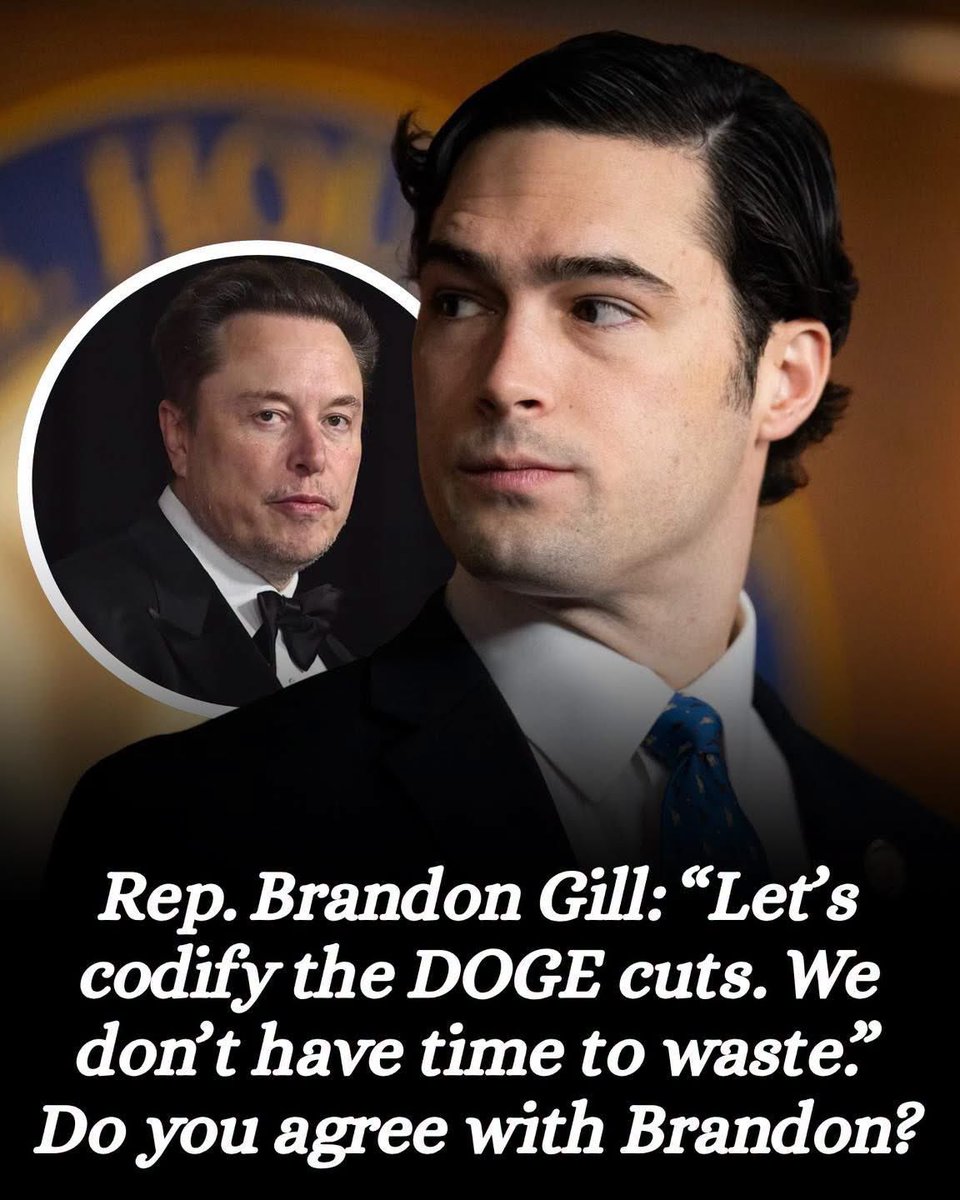 Sassafrass_84's tweet photo. Brandon Gill isn’t just talking. He’s been on the DOGE Subcommittee since January 2025 pushing legislation to lock the cuts in. Spending slashed by executive order lives and dies with the White House. Written into law, it will hold. That’s the difference. 

We need to stop wasting time.

So yes, I agree with him. Let’s get it done.