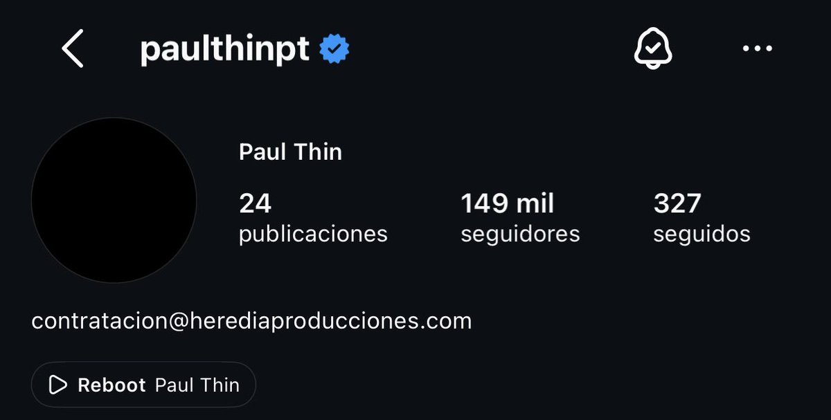 PaulThinInfoPT's tweet photo. 📲 | Paul Thin ha cambiado su foto de perfil en Instagram. https://t.co/sBj724BtVE