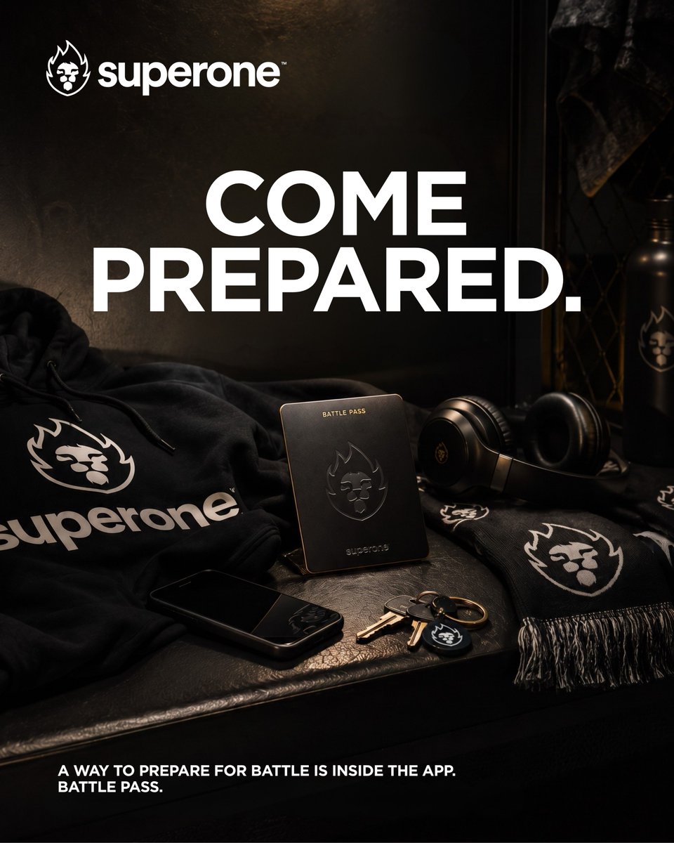superoneplay's tweet photo. Unlock Battle Pass. Build your advantage. Come prepared.

Your Battle Pass is waiting inside SuperOne.

#SuperOne #BattlePass #footballfans #FootballTrivia #BattlePass https://t.co/MbM4b4qToh