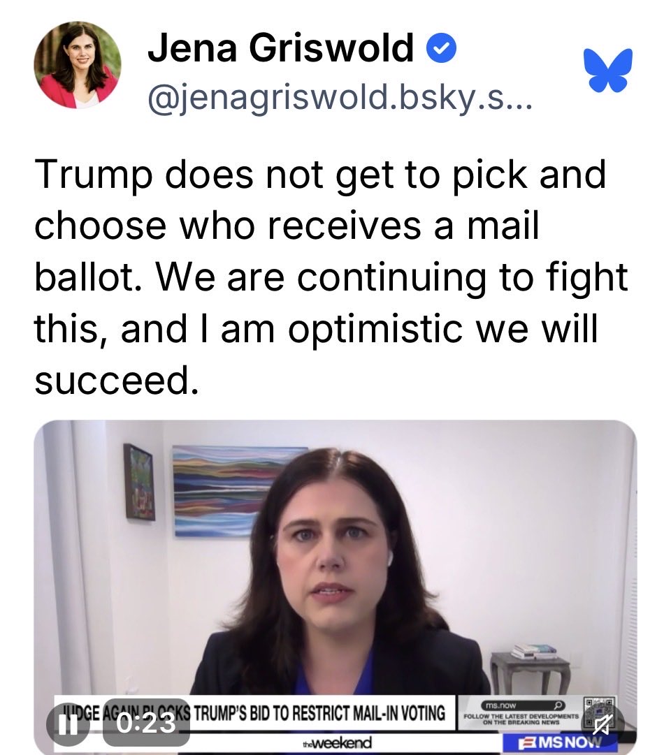mrosazza's tweet photo. Only Jena gets to choose.  Zero check or balances in the Colorado System.  Only Jena gets to know who is allowed to vote.  The whole thing is so ridiculous it makes me want to puke.   #copolitics #freetinapeters #colorado https://t.co/tlIUv9BLUU