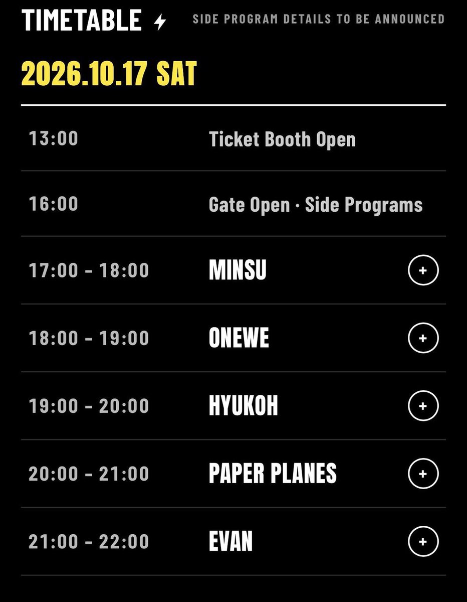 evanspopbase's tweet photo. EVAN will be performing at K-LIVE FESTIVAL 'BAND:AGE' in Bangkok, Thailand in October 🇹🇭 

Timetable reveals stage time is 1 hour long!

🗓️: October 17th, 2026 - SATURDAY
⏰: 2100-2200 local time (11PM - 12AM KST)

#EVAN #에반 #HEESEUNG #희승 https://t.co/dtLGra2GJg