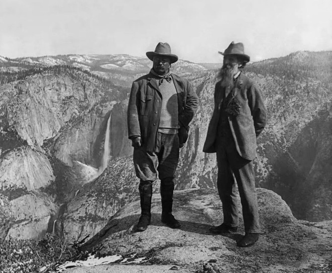 historyinmemes's tweet photo. Teddy Roosevelt and John Muir in Yosemite, 1903. More than 120 years later, the federal government is considering transferring part of Yosemite to a private developer—a striking contrast to the conservation legacy they helped shape.
In 1903, President Theodore Roosevelt asked naturalist John Muir to take him into Yosemite so he could “drop politics absolutely” and experience the wilderness firsthand.
They camped beneath giant sequoias, traveled through the mountains, and awoke after a snowstorm as Muir made his case for protecting America’s rapidly disappearing wild places.
Three years later, Yosemite Valley and Mariposa Grove came under federal control and were incorporated into Yosemite National Park. During his presidency, Roosevelt ultimately protected roughly 230 million acres of public land.
More than 120 years later, the federal government is considering a land exchange that would transfer a strip of Yosemite National Park to a private developer seeking road access to property outside the park. No final decision has been made.