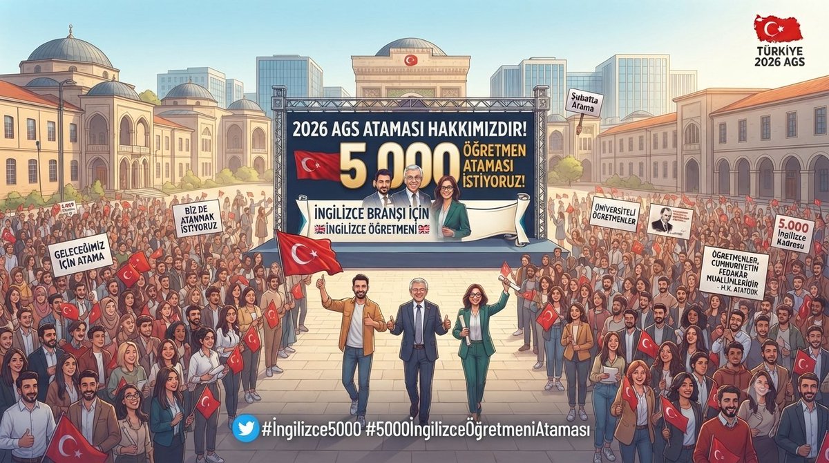 hfgjtrh7's tweet photo. @fatosgultekinn Yabancı dil öğrenimini yaygınlaştırmak amacıyla okullarımıza kazandırılacak 5000 İngilizce öğretmeni geleceğe 
yatırımdır. @RTErdogan @oktay_saral @Yusuf__Tekin @tcmeb @iletisim @AkParti @dbdevletbahceli @MHP_Bilgi 
#ingilizceye5000Atama https://t.co/nNlCrqMYnl