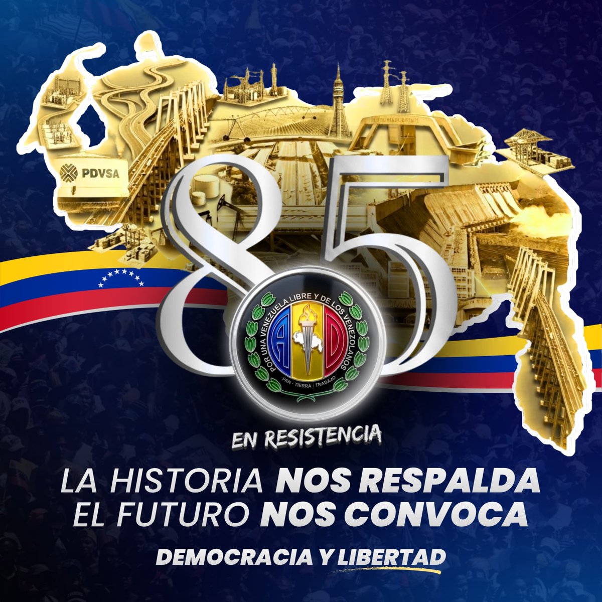 rafaelemilios's tweet photo. 85 años de lucha por Venezuela! https://t.co/AHt0DDBEtJ