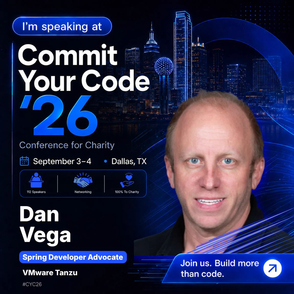 CYC26 speaker card for Dan Vega