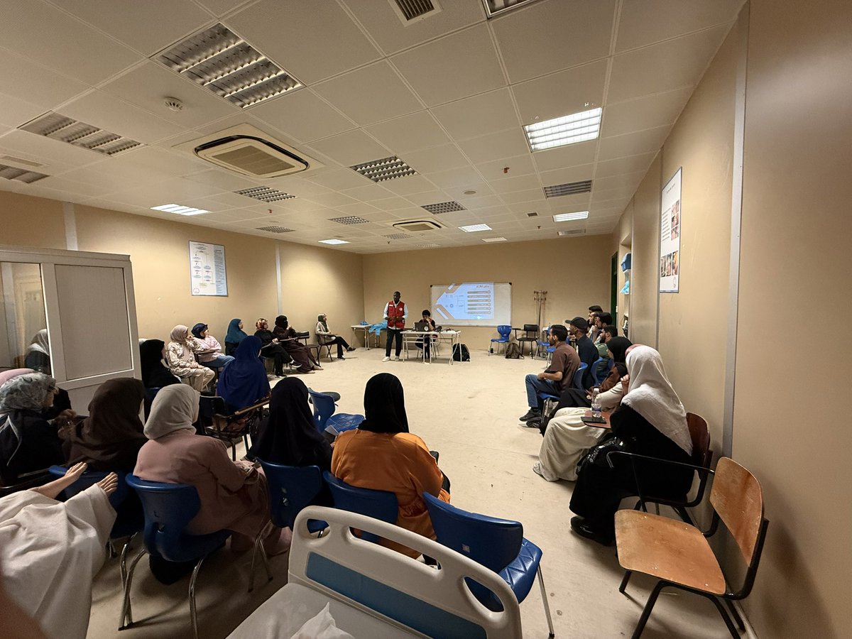 YASEIN_01's tweet photo. Preparedness saves lives.

We launched a 10-day Emergency and Disaster Medicine course for nearly 50 medical students across all years at the University of Tripoli.

Proud to lead it with SPARK CH Team and the Student Union's Academic &amp; Research Office.

#MedEd #DisasterMedicine https://t.co/wonKN6qcu5