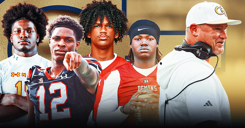 Rivals's tweet photo. NEW: Georgia Tech is gearing up for a loaded recruiting atmosphere against Colorado, @ChadSimmons_ reports🐝

Top prospects from the 2027, 2028 and 2029 classes will be in attendance.

Intel: https://t.co/F7P8vPKYv8 https://t.co/qZWOcUmBym