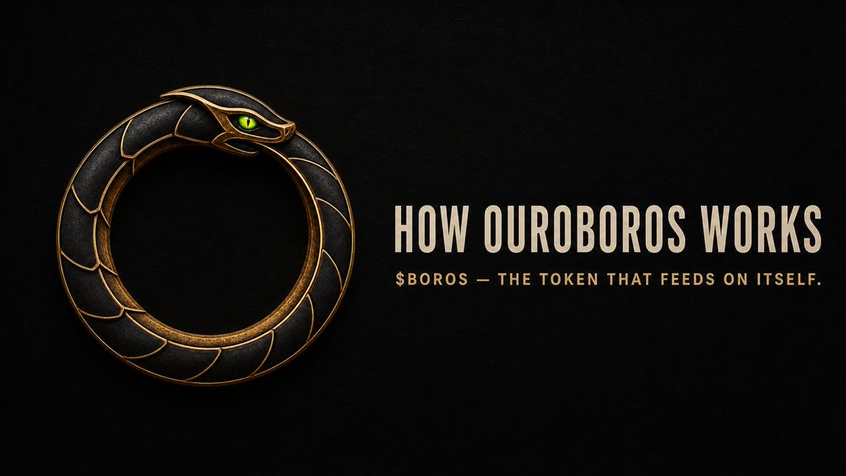 borosmarkets's tweet photo. Ouroboros is a leveraged trading platform built around one recursive asset: $BOROS.
You buy it, deposit it as collateral, trade its own price, pay fees in it, and settle PnL in it.

The token feeds the market. The market feeds the token. 🐍 https://t.co/unvKmMbbI3