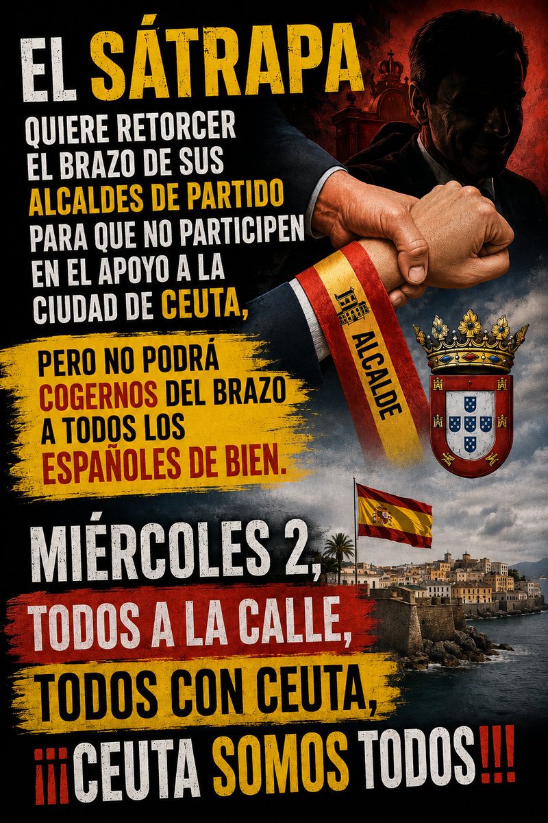 JesusS75543's tweet photo. @Capitana_espana @CasaReal ¡¡Todos con Ceuta!! https://t.co/DyAAzmt7HA