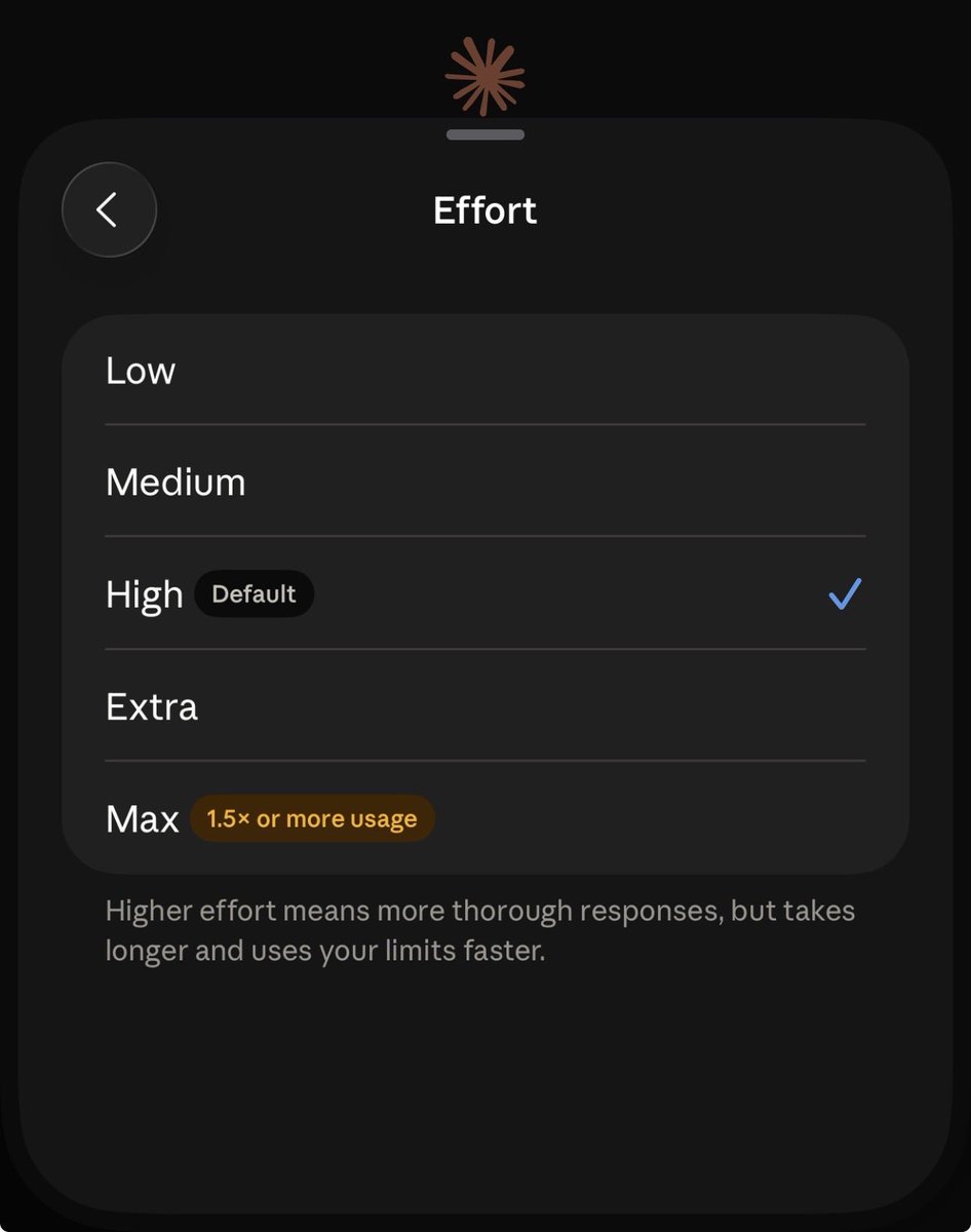 loopcat101's tweet photo. If you choose max effort, you will get 1.5x or more usage for opus, and 3.5x for fable. https://t.co/J6ITkYE2ST