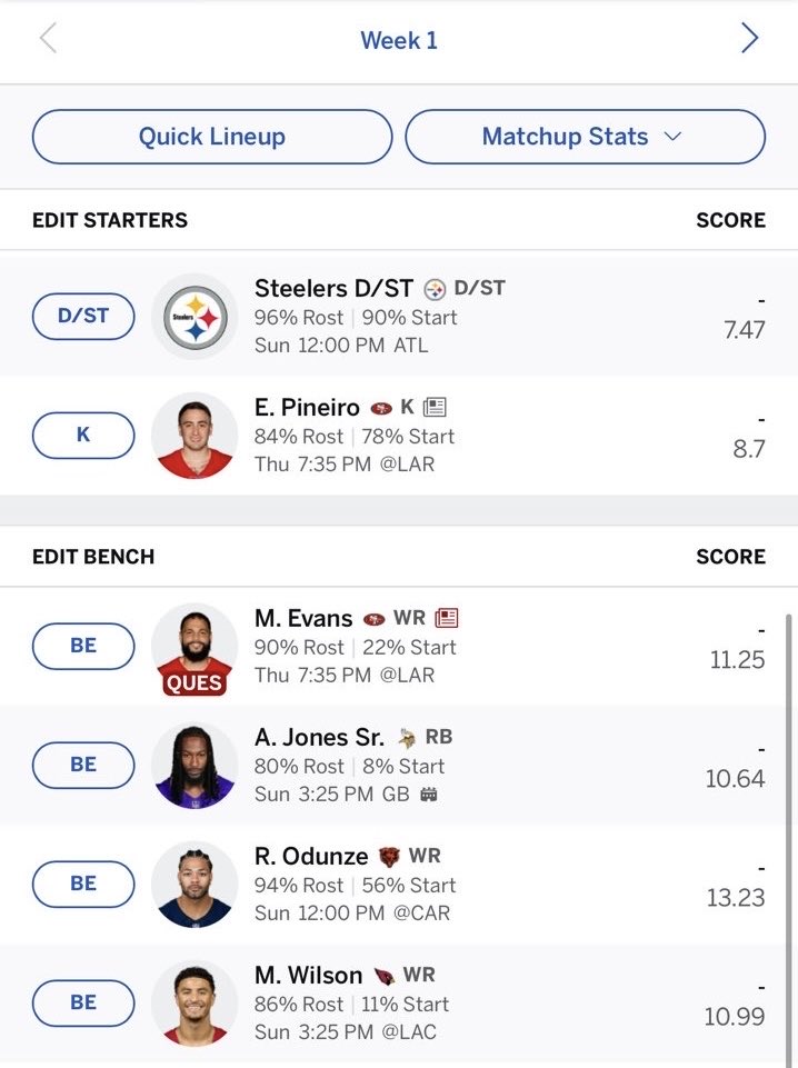 theballsneedluv's tweet photo. Some girl asked me and my roomate for help in her fantasy draft… my roommate ended up having sex with her as I sat alone on my couch drafting. Anyway, I built a really nice squad! https://t.co/jcS0eP4pQn