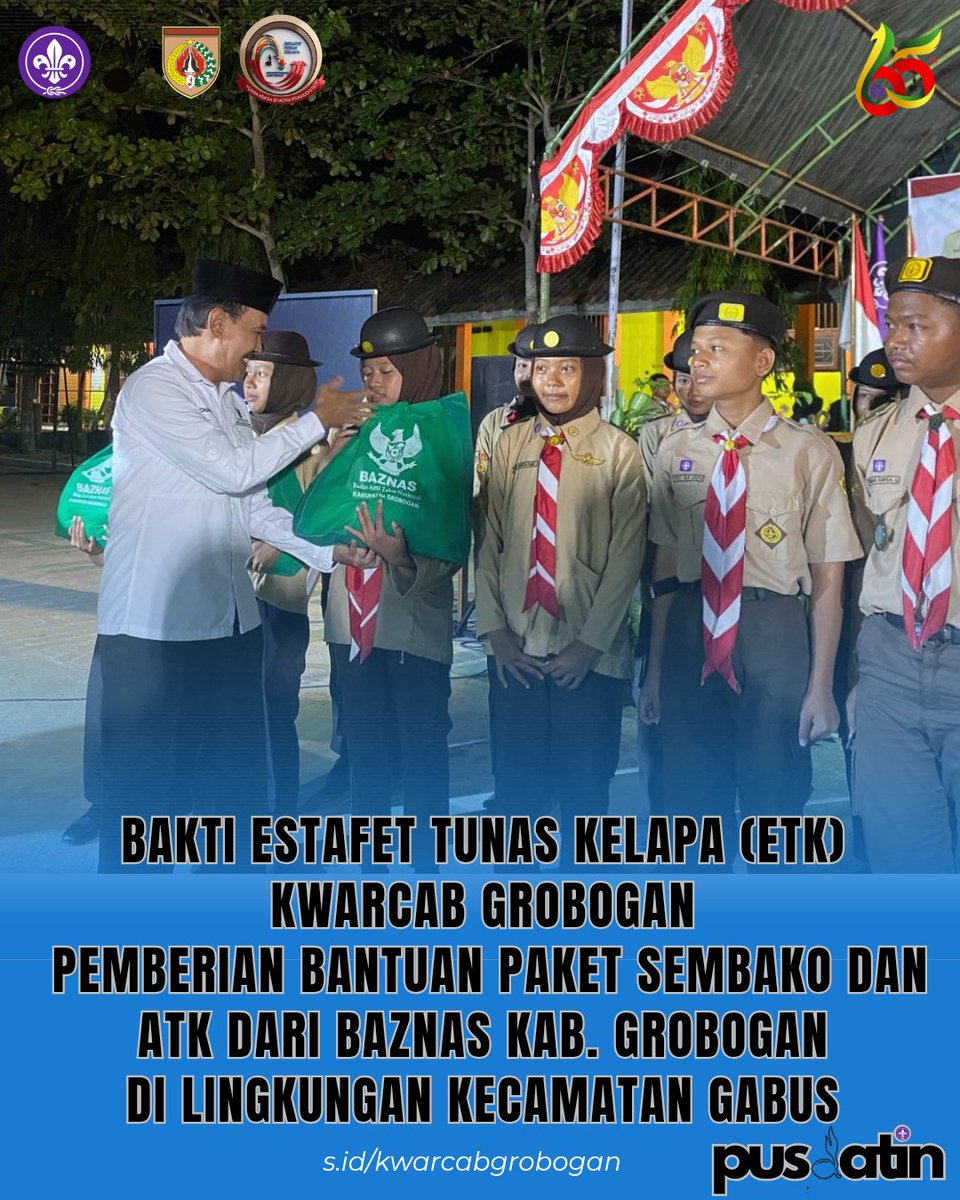 kwarcabgrobogan's tweet photo. Pemberian Bantuan Paket Sembako dan ATK dari Baznas Kab. Grobogan di Lingkungan Kecamatan Gabus merupakan Bukti Nyata Kegiatan Bakti bentuk kepedulian sosial yang sangat mulia serta Aksi ini dapat meringankan beban ekonomi yang nyata dalam menyambut Estafet Tunas Kelapa (ETK). https://t.co/oJYivCcCiG