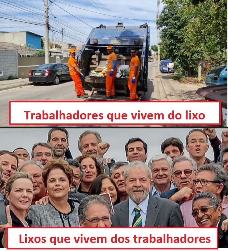 RC310848's tweet photo. A diferença entre trabalhadores e o lixo humano.🇧🇷 https://t.co/Is9aMVXq4F