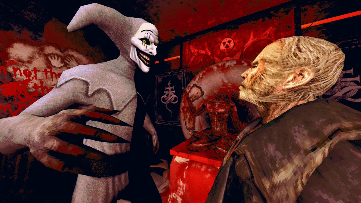 TaintedPact's tweet photo. Would you guys be interested in seeing a final game in the Massacre At The Mirage/Skin Stapler series where Dick Slater would face off against Manny(The Mime)?
🤔

Let me know! https://t.co/N6WE58O2A6