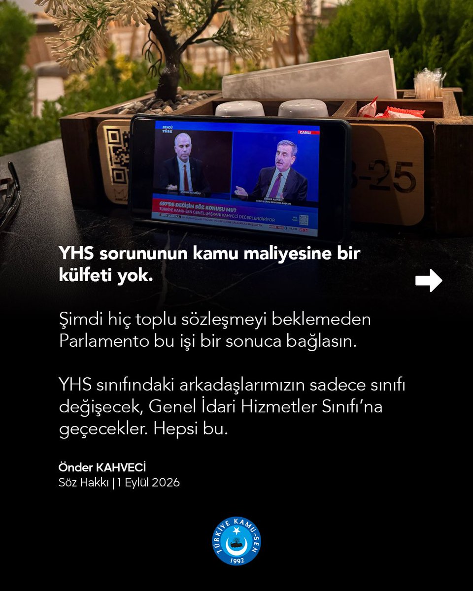 OnderKahveci's tweet photo. Bengütürk ekranlarında yayınlanan Söz Hakkı programında Türk memurunun sorunlarını ve taleplerini dile getirerek çözüm önerilerimizi kamuoyuyla paylaştık.

@benguturktv https://t.co/kmOHdDDVYd