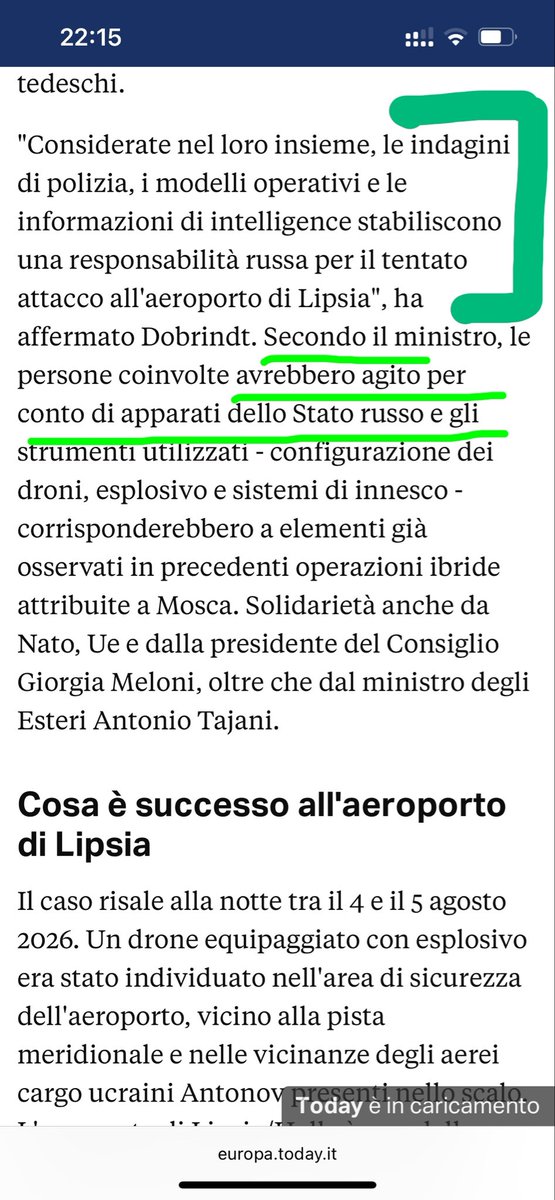 LBarendson's tweet photo. @g_caprotti Le prove fattuali non ci sono, quel che c’è è un’accusa, un sospetto e molti condizionali che in lingua tedesca nemmeno esisterebbero. Esattamente come col nord stream “notevole competenza e impegno” che può nascondersi solo dietro un’operazione appoggiata da un governo.. https://t.co/OZ38s9uRH8