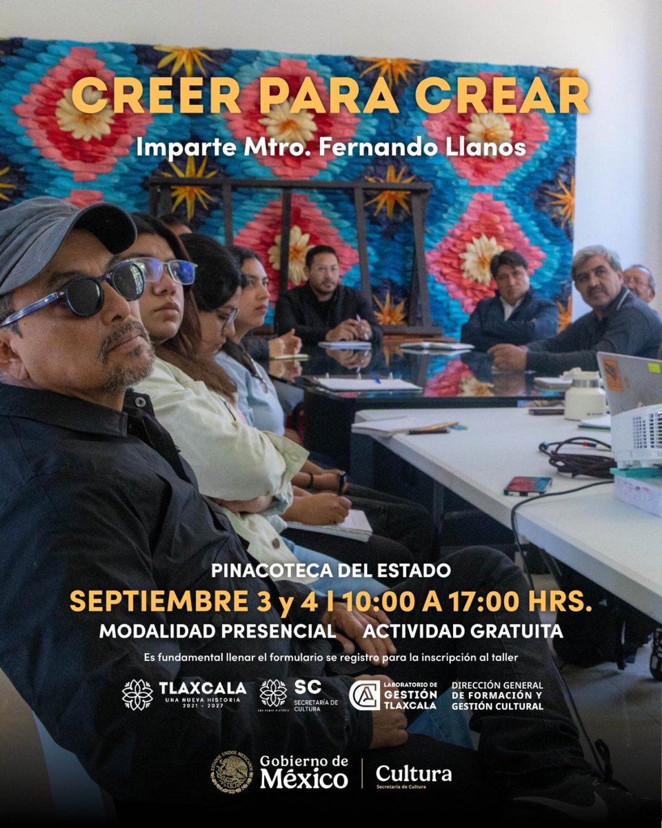 el_llanos's tweet photo. Está semana doy el taller de #CreerParaCrear en la Pinacoteca del Estado de Tlaxcala. Anexo la opinión en video de uno de los participantes del año pasado sobre la taller. https://t.co/fPxJYRgrfX
