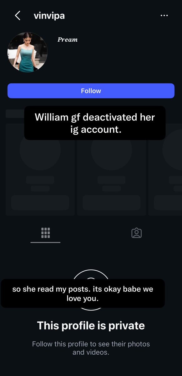 JoongEstRest's tweet photo. Willam girlfriend deactivated her account…So… who is still going to tell that she isn’t #Williamjkp’s gf? 😂
We thought that she was:”just williy friend’s sis,only connected to his family professionally.”(even if,she stay his gf)So why deactivate your account? #williamest #lykn https://t.co/8g3ANOveuN