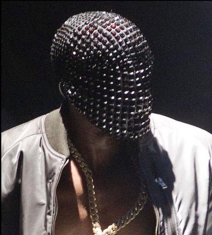 shotupin4k's tweet photo. Kanye West Maison Margiela Masks worn during the Yeezus Tour (2013) https://t.co/Wh8fIwSHYs